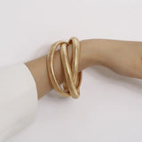 Punk Spiral Bracelet Women's Metal Charm Bracelet