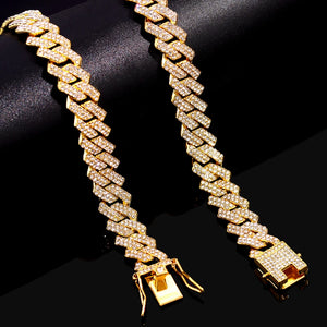 Custom Hiphop Letter Name Cuban Link Chain Necklace