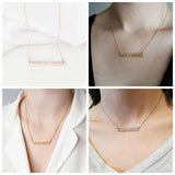 Personalized Roman Numeral Date Necklace Choker