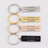 Family Name Sweet House Keychain