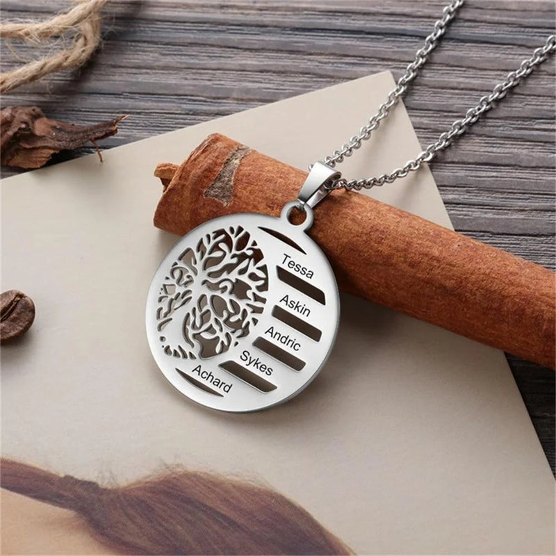Personalized Home Necklace Life Tree Pendant Necklace