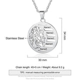 Personalized Home Necklace Life Tree Pendant Necklace