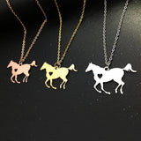 Horse Lover Gift Horse Jewelry Racing Horse Necklace YP6029