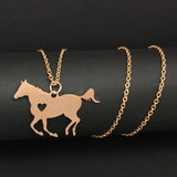 Horse Lover Gift Horse Jewelry Racing Horse Necklace YP6029