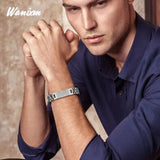 Personalized ID Jewelry Therapy Healing Magnetic Bracelets for Men