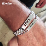 Personalized ID Jewelry Therapy Healing Magnetic Bracelets for Men