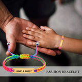 Personalized Baby Bracelet with Braided String Chain