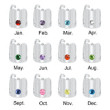 Personalized Birthstone Stethoscope Charms, Initial Engraved ID Tags Nurse Acces