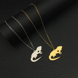 Personalized Iguana Necklace Lizard Charm Reptile Gift