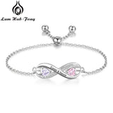 Personalized Infinity Bracelet Name DIY Birthstone Jewelry