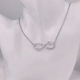 Personalized Infinity Name Love Necklace Stainless Steel Jewelry