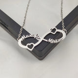 Personalized Infinity Name Love Necklace Stainless Steel Jewelry