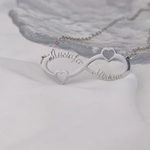 Personalized Infinity Name Love Necklace Stainless Steel Jewelry
