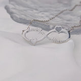 Personalized Infinity Name Love Necklace Stainless Steel Jewelry