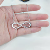 Personalized Infinity Name Love Necklace Stainless Steel Jewelry