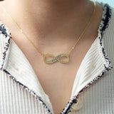 Personalized Infinity Name Necklace Date Pendant Stainless Steel