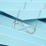 Personalized Infinity Necklace with 2 Names for Women
