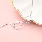 Personalized Infinity Necklace with 2 Names for Women