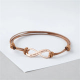 Custom Infinity Pendant Bracelet with Engraving