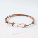 Custom Infinity Pendant Bracelet with Engraving