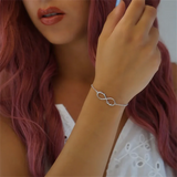 Personalized Infinity Pendant Bracelet Name Bracelet Couple Nameplate Bracelets