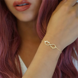 Personalized Infinity Pendant Bracelet Name Bracelet Couple Nameplate Bracelets