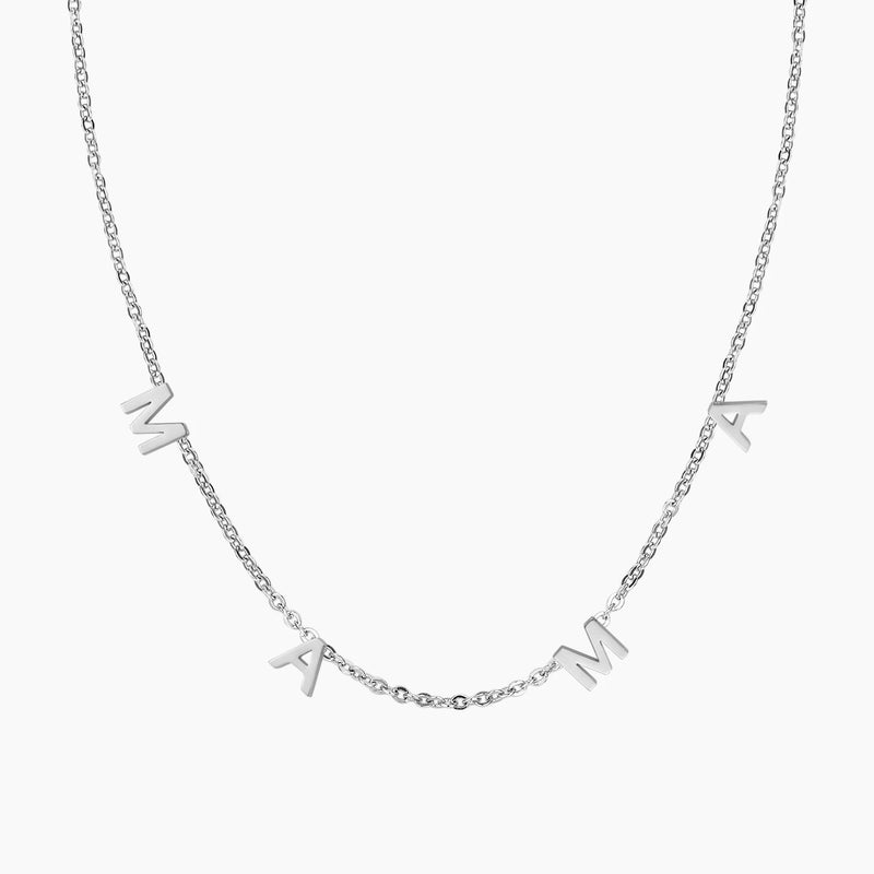Personalized Initial Letter Choker Necklace Stainless Steel Name Necklaces