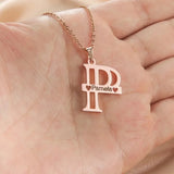 Personalized Initial Letter Necklace Name Engraved Choker Necklaces