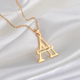 Personalized Initial Letter Necklace Name Engraved Choker Necklaces
