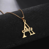 Personalized Initial Letter Necklace Name Engraved Choker Necklaces