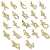 Ice Out Initial Necklace A-Z Letter HipHop Pendant Punk Style Jewelry