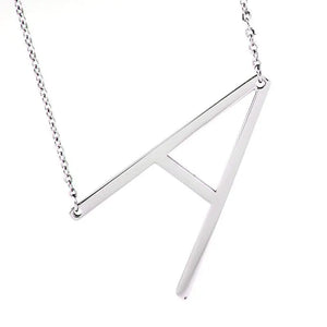 Personalized A-Z Letter Necklace Stainless Steel Pendant
