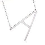 Personalized A-Z Letter Necklace Stainless Steel Pendant