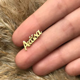 Custom Initials Letter Name Stud Earrings Stainless Steel