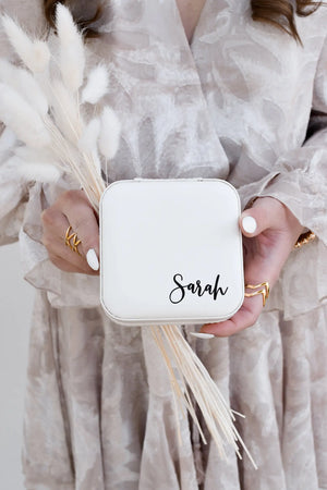Personalized Jewelry Bag Small Ring Earrings Jewelry Box