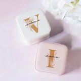 Personalized Jewelry Box Name Travel Jewellery Case Bridesmaid Proposal