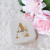Personalized Jewelry Box Name Travel Jewellery Case Bridesmaid Proposal