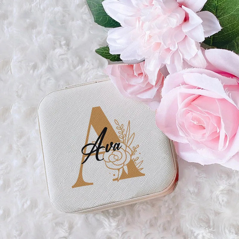 Personalized Jewelry Box Girls Organizer Case with Name