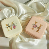 Personalized Jewelry Boxes Bridesmaid Gift Women Travel Jewelry Case