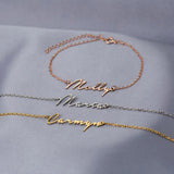 Personalized Stainless Steel Name Bracelet for Women