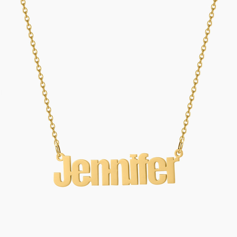Personalized Custom Steel Name Necklace