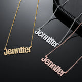 Personalized Custom Steel Name Necklace