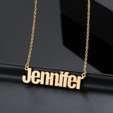 Personalized Custom Steel Name Necklace