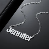 Personalized Custom Steel Name Necklace