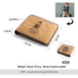 Personalized Photo Engraved Bifold Wallet for Men