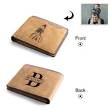 Personalized Photo Engraved Bifold Wallet for Men