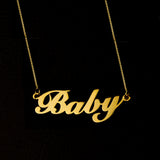 Personalized Stainless Steel Name Charm Necklace