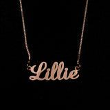 Personalized Stainless Steel Name Charm Necklace