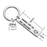 Personalized Stainless Steel Key Chain Gift - Laser Engraved Keychain