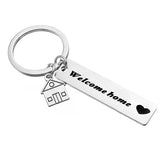 Personalized Stainless Steel Key Chain Gift - Laser Engraved Keychain